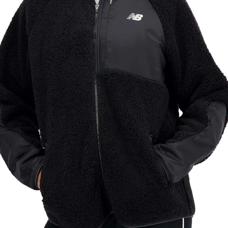 New Balance Women s Speed Sherpa Jacket WJ33285 BK 06