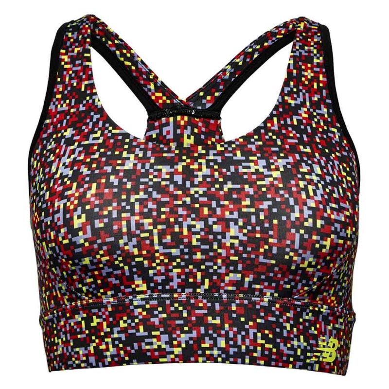 New Balance Women s Tech Training Printed Sports Bra WB21471 HYW 1