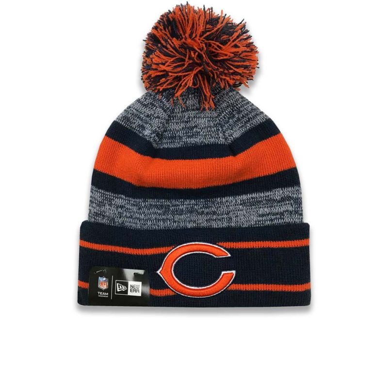 New Era Chicago Bears Cuff Pom Knit 11239808 01