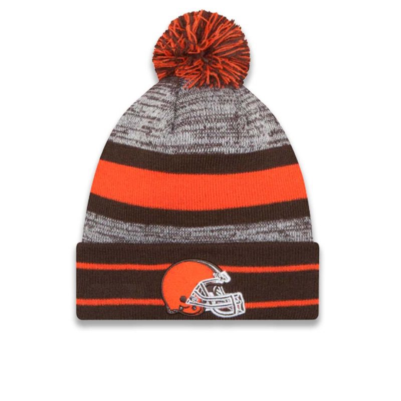 New Era Cleveland Browns Cuff Pom Knit 11239806 01