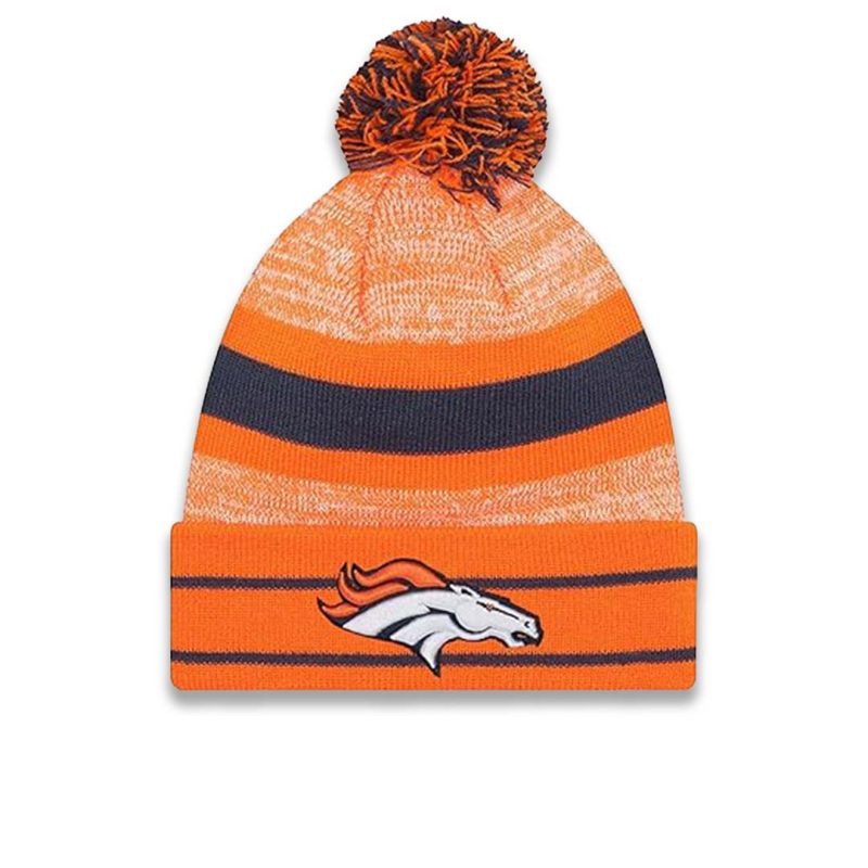 New Era Denver Broncos Cuff Pom Knit 11239805 01