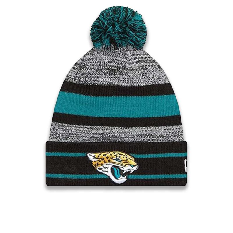 New Era Jacksonville Jaguars Cuff Pom Knit 11239800 01