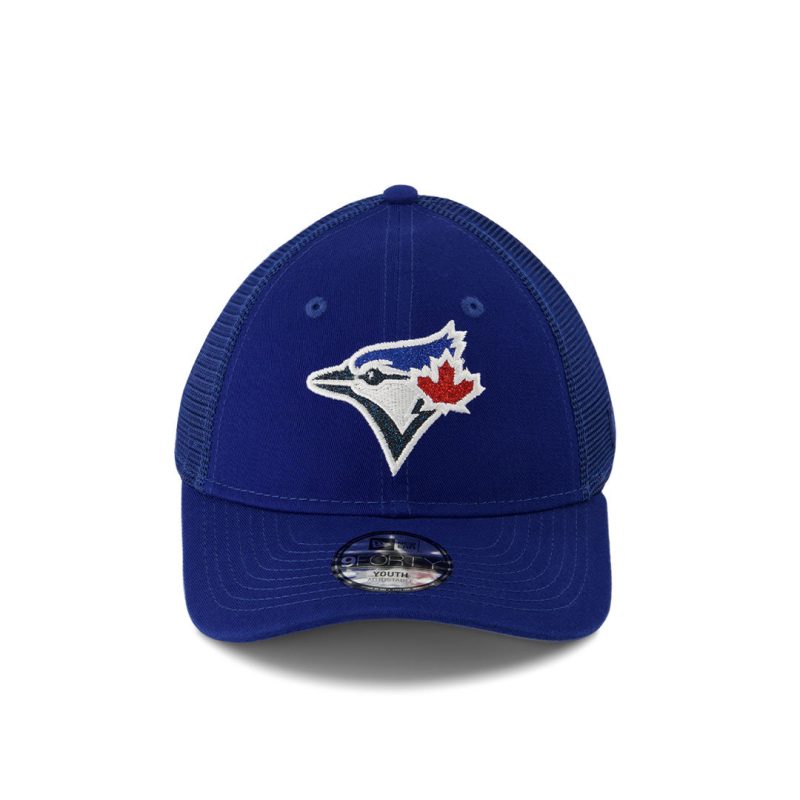 New Era Kids Youth Toronto Blue Jays 9FORTY Sparkle Logo Snapback Hat 60382504 01