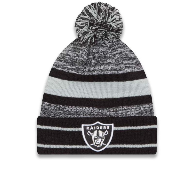 New Era Las Vegas Raiders Cuff Pom Knit 11239792 01