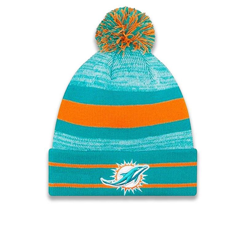 New Era Miami Dolphins Cuff Pom Knit 11803412 01