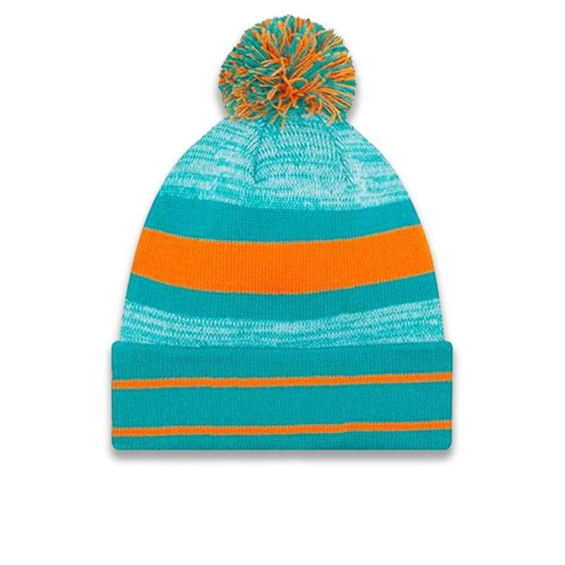 New Era Miami Dolphins Cuff Pom Knit 11803412 02