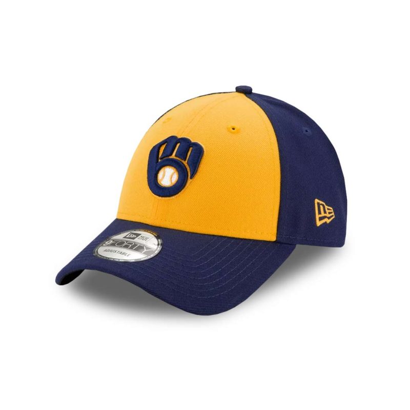 New Era Milwaukee Brewers Alternative 2020 The League 9Forty Hat 12344782 05