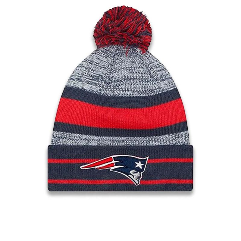 New Era New England Patriots Cuff Pom Knit 11239796 01