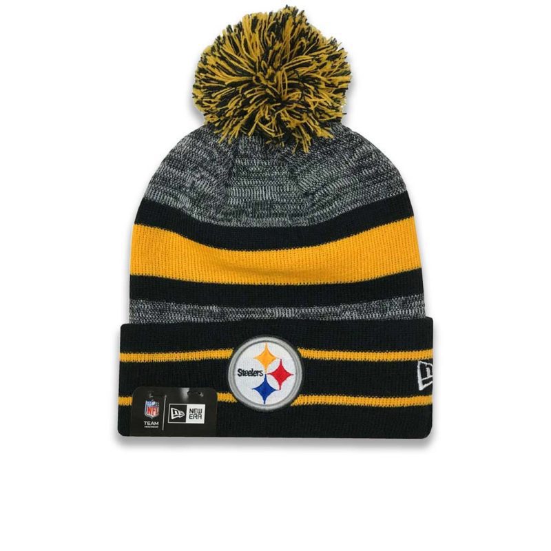 New Era Pittsburgh Steelers Cuff Pom Knit 11239790 01