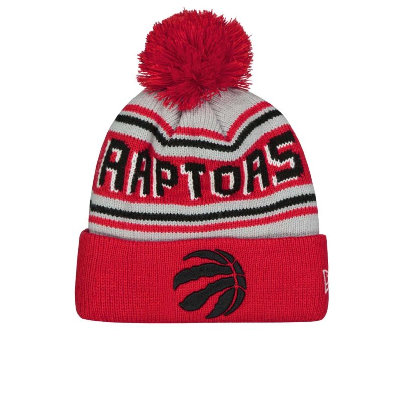 New Era Raptors EG Pom Wordmark Knit Hat 60399834