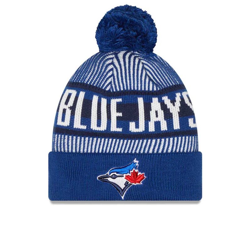 New Era Toronto Blue Jays Striped Knit Hat 60266840 01