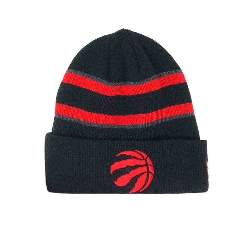 New Era Toronto Raptors Red Stripes Knit Beanie 70553430 01