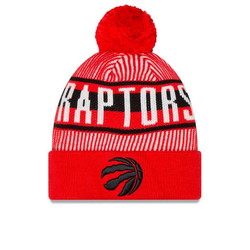 New Era Toronto Raptors Striped Knit Hat 60266841 01