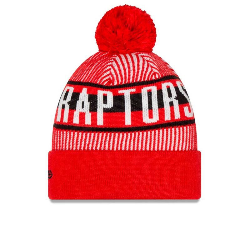 New Era Toronto Raptors Striped Knit Hat 60266841 02