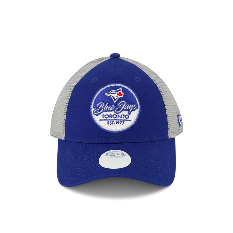 New Era Women s Toronto Blue Jays 9FORTY Team Script E3 Snapback 60372555 01