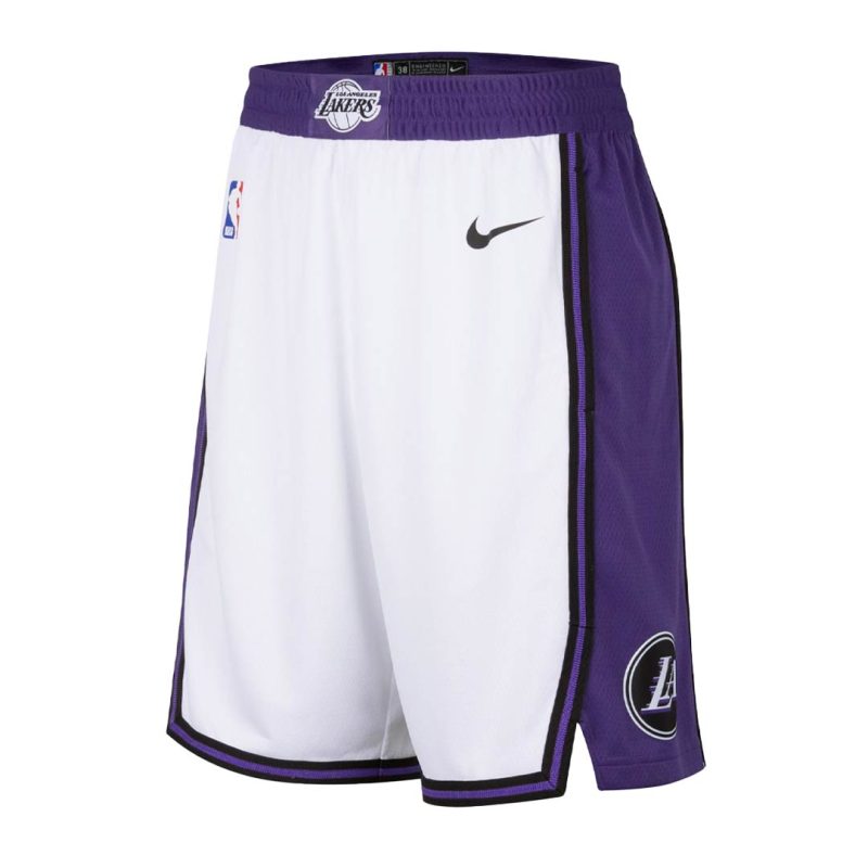 Nike Kids Youth LA Lakers City Edition Swingman Shorts HZ2B7BC9H LAK 3