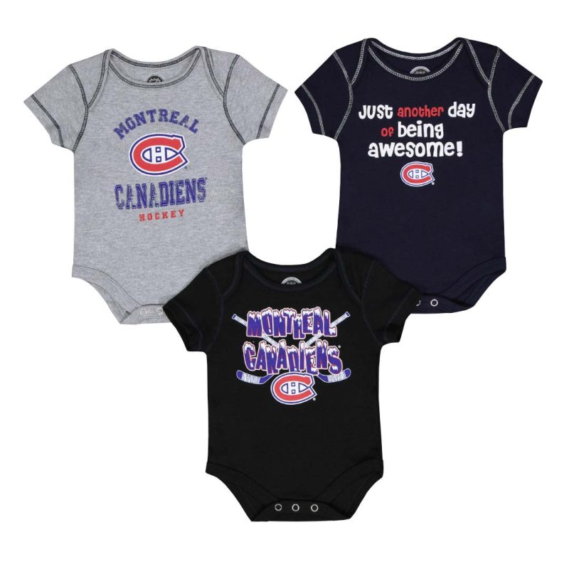 Outerstuff Kids Infant Montreal Canadiens 3 Pack Onesie HK5N1A2Z9 CND 2