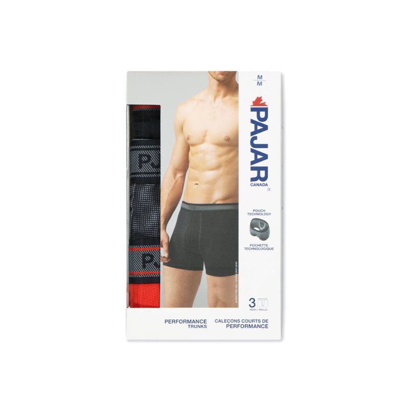 Pajar Men s 3 Pack Boxer Brief PAJMUNW007 RED