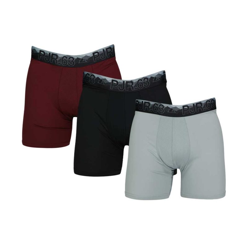 Pajar Men s 3 Pack Performance Boxer Brief PAJMUNW008 GREY 01