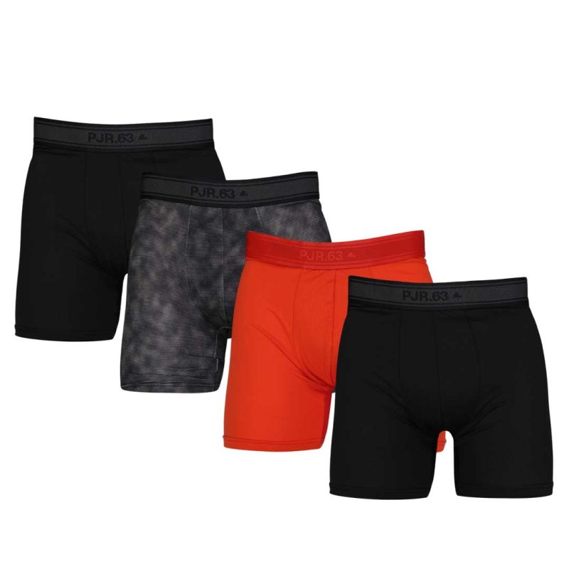 Pajar Men s 4 Pack Boxer Brief PAJMUNW005 BLACKBEAUTY 01