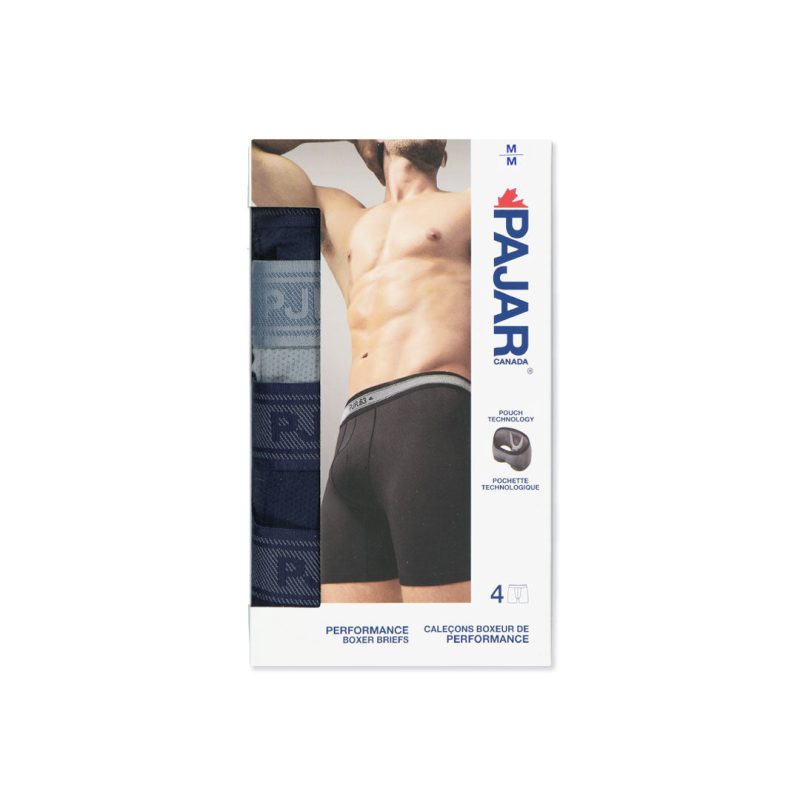 Pajar Men s 4 Pack Boxer Brief PAJMUNW005 BLUE