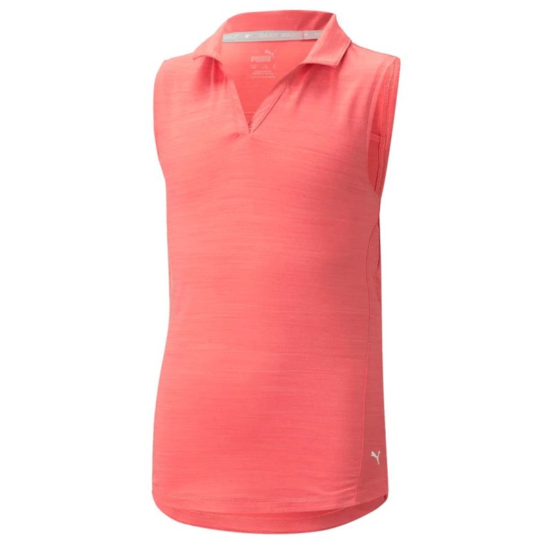 Puma Girls Junior Cloudspun Coast Sleeveless Polo 539783 03 1