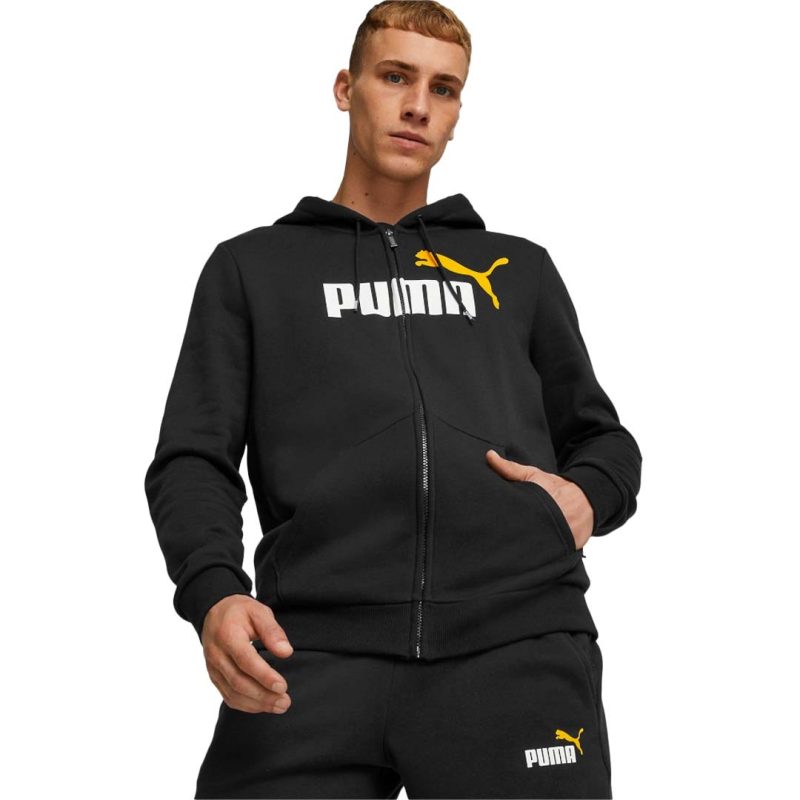 Puma Men s Essential Two Tone Full Zip Hoodie 586760 54 2