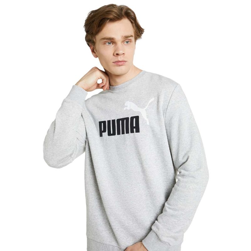 Puma Men s Essentials 2 Tone Big Logo Crewneck 586763 04 4