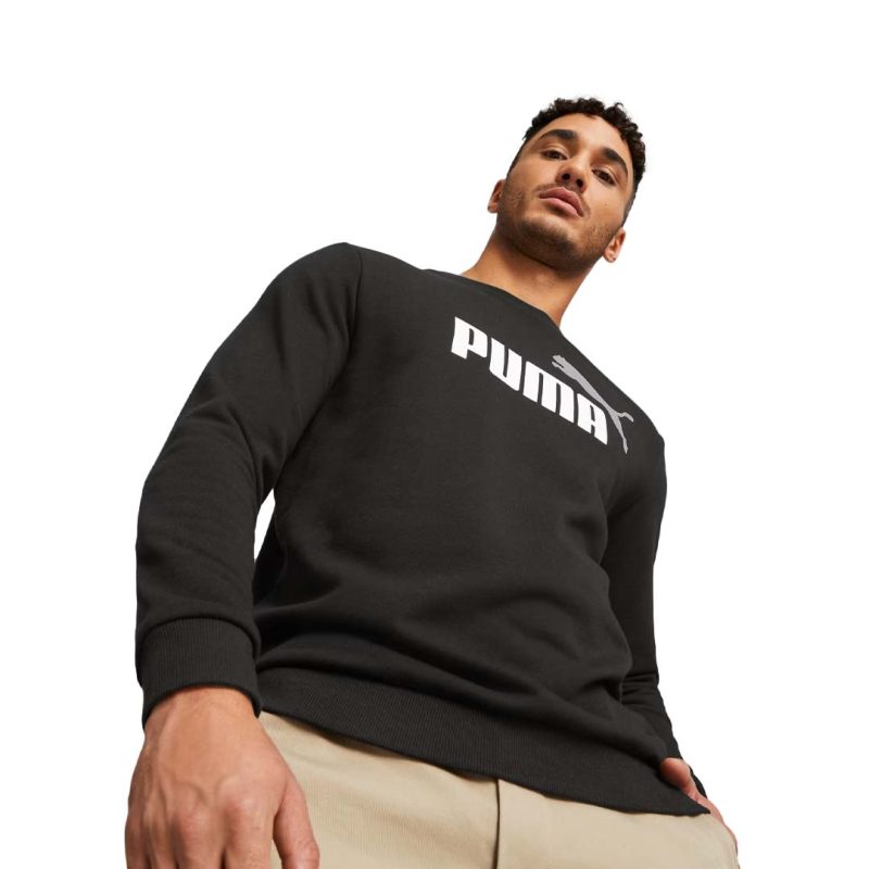 Puma Men s Essentials 2 Tone Big Logo Crewneck 586763 61 4