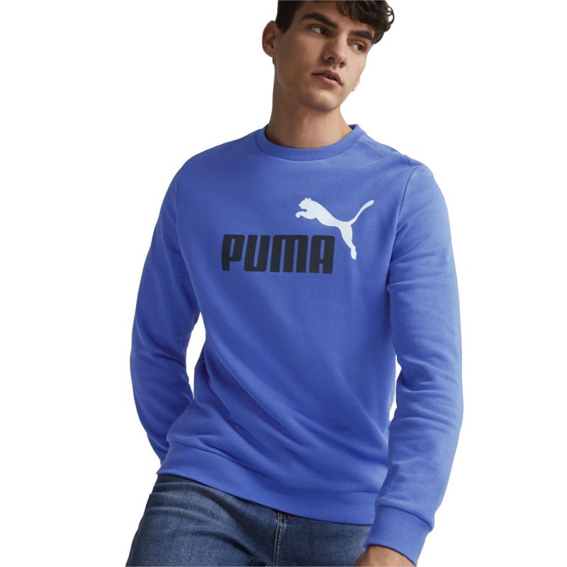 Puma Men s Essentials 2 Tone Big Logo Crewneck 586763 92