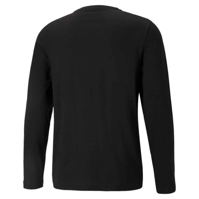 Puma Men s Essentials Small Logo Long Sleeve Tee 586672 01 02