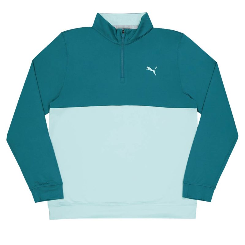 Puma Men s Gamer Colourblock 1 4 Zip Sweater 532985 24