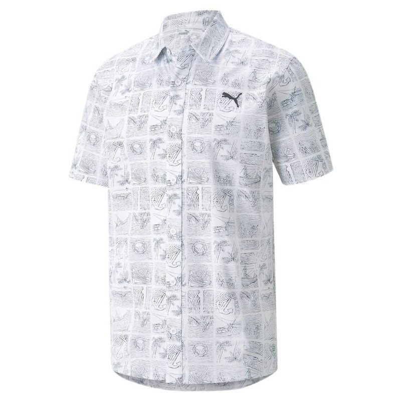 Puma Men s Mattr Shipwrecked Button Down Shirt 533788 01 01