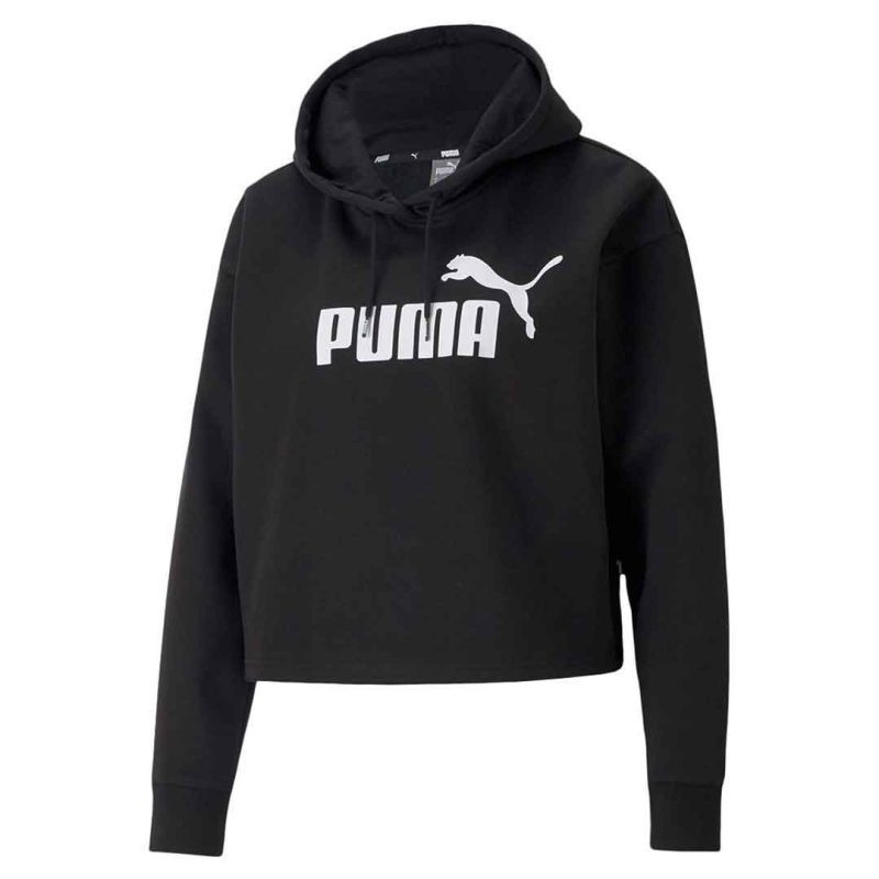 Puma Women s Essentials Cropped Logo Hoodie 586869 01 01