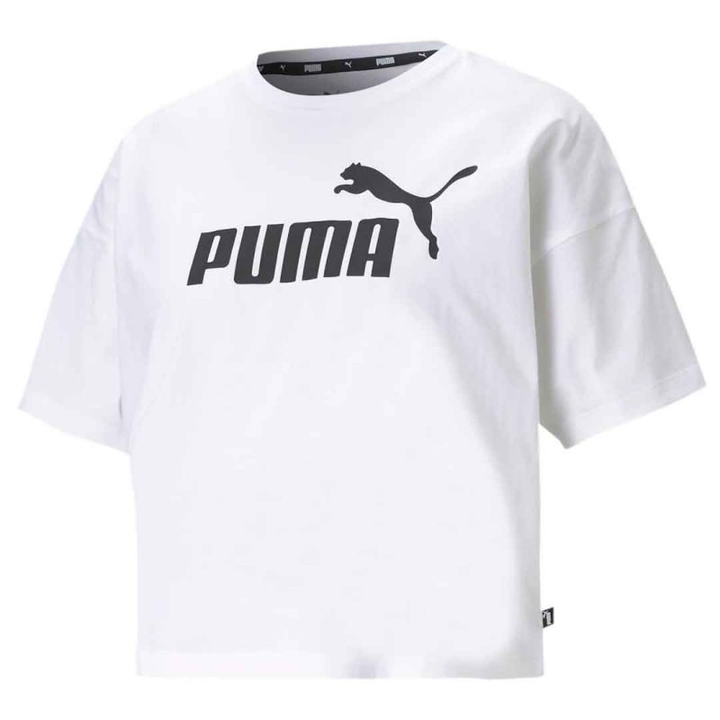 Puma Women s Essentials Cropped Logo Tee 586866 02 01