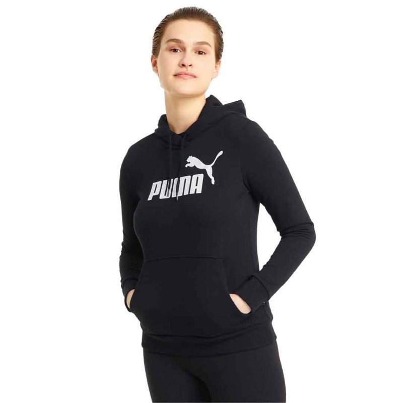 Puma Women s Essentials Logo Hoodie 586791 01 02