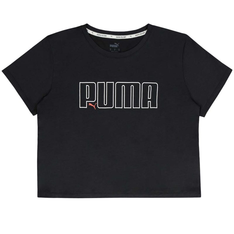 Puma Women s Iconic Cropped Short Sleeve Tee 522547 01 1