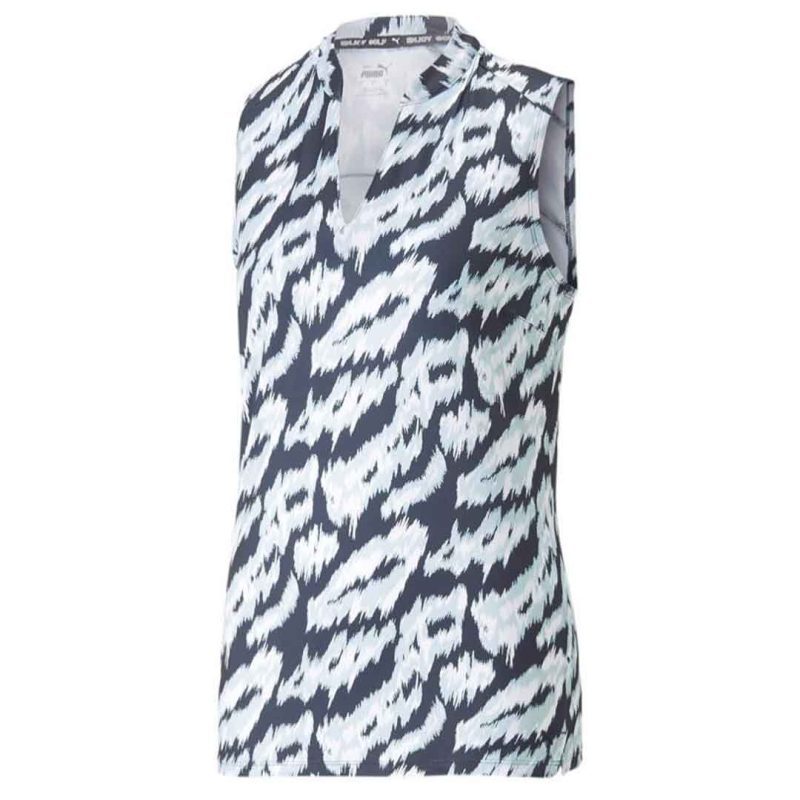 Puma Women s MATTR Animal Sleeveless Polo 538999 02 01