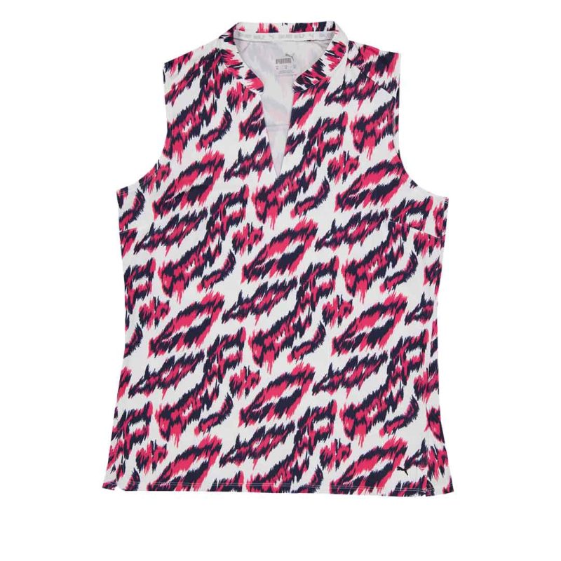 Puma Women s MATTR Animal Sleeveless Polo 538999 03 01