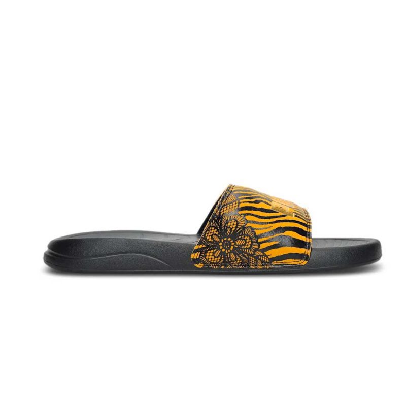 Puma Women s Popcat 20 Tiger Slides 384155 01 01