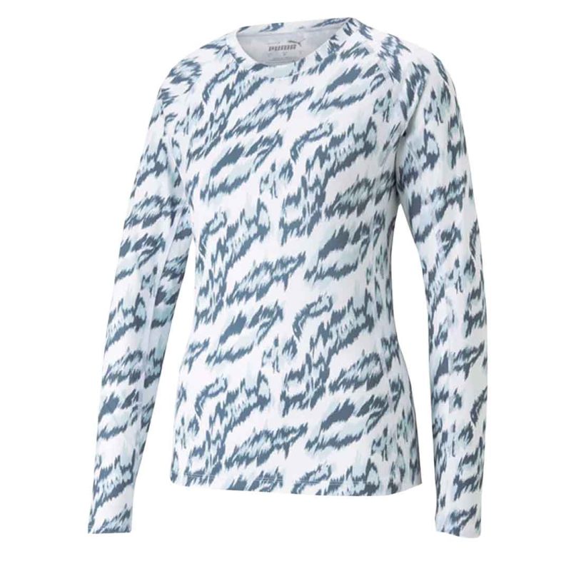 Puma Women s YouV Animal Long Sleeve T Shirt 539031 01 01