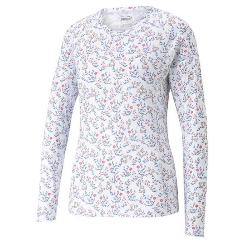 Puma Women s YouV Micro Floral T Shirt 539033 01 01