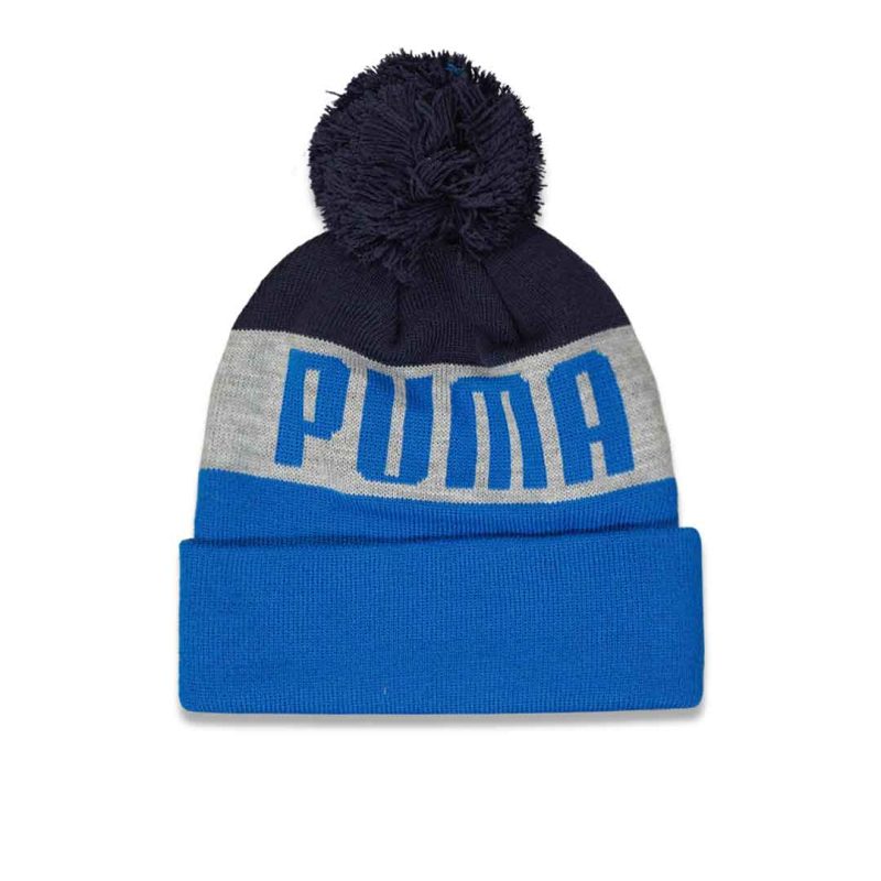 Puma Wordmark Cuff Pom Beanie PV5 0338 413 02