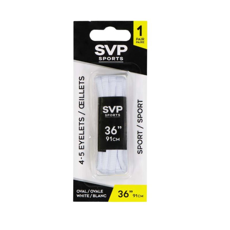 SVP SPORTS 36in Shoelace Oval ST88 OVAL WHT 36