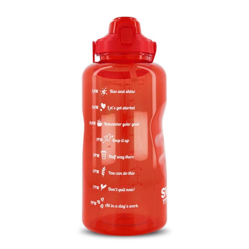 SVP Sports 128 Oz SVP Water Bottle 128OZ REDCLEAR 03