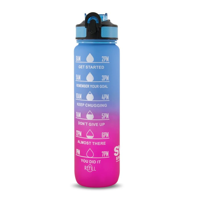 SVP Sports 32oz Hydration Water Bottle 32OZ BLUPNK 2