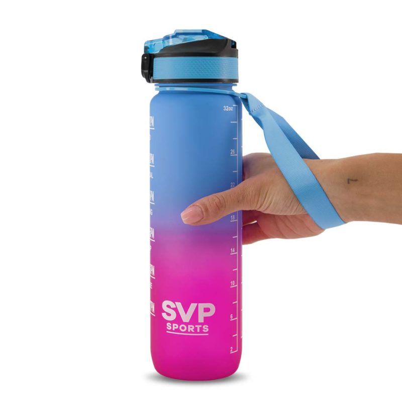 SVP Sports 32oz Hydration Water Bottle 32OZ BLUPNK 3