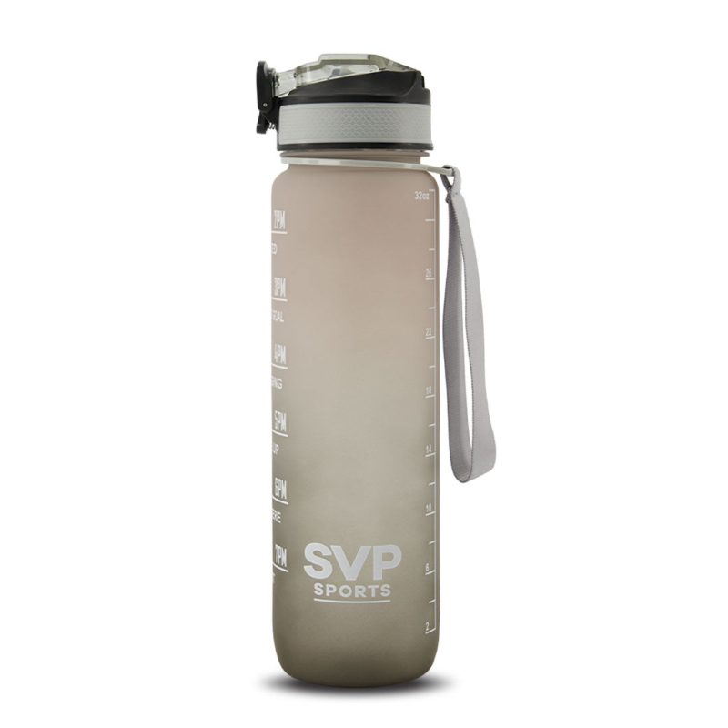 SVP Sports 32oz Hydration Water Bottle 32OZ GRYBLK 01