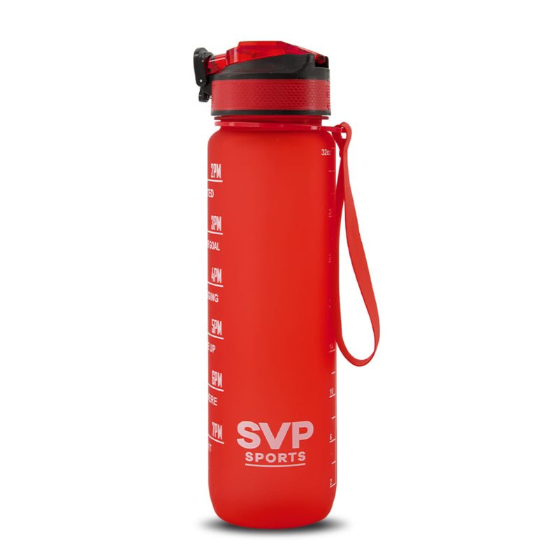 SVP Sports 32oz Hydration Water Bottle 32OZ RED 01