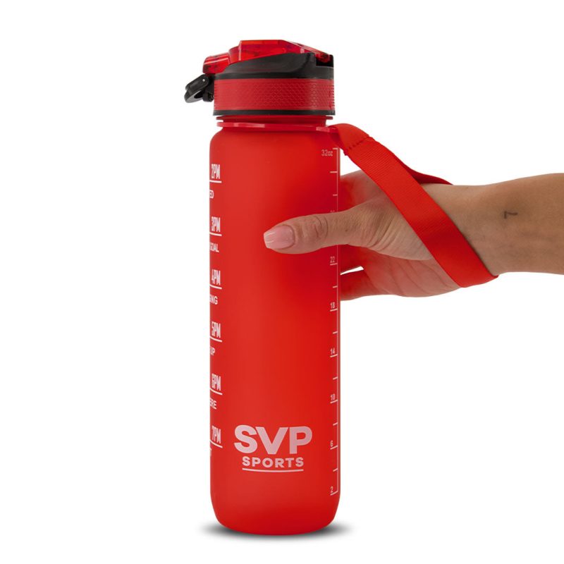 SVP Sports 32oz Hydration Water Bottle 32OZ RED 05